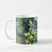 Mug Bleuets, fruit romantique Peinture d'aquarelle (Gauche)