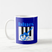 Mug Bleus de piano et de guitare (Gauche)