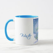 Mug Bleus d'hiver de Noël (Gauche)