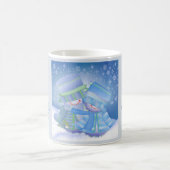 Mug Bleus d'hiver de Noël (Centre)
