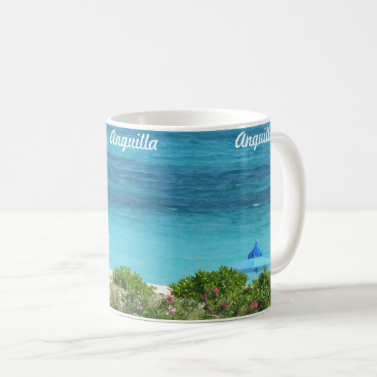 Mug Bleus et verts d'Anguilla (Devant droit)