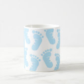 Mug Bleus layette, pieds de bébé de garçon (Centre)
