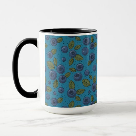 Mug Bleus sur bleu (Gauche)