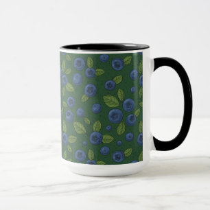 Mug Bleus sur vert foncé