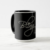 Mug Bling est le nouveau noir (Devant gauche)