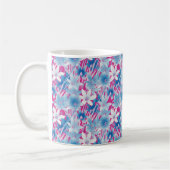 Mug Bliss floral bleu et rose (Gauche)