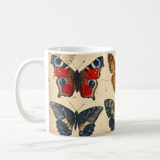 Mug Bliss papillon : Vintage (Gauche)