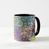 Mug Blissed Out Psychedelic Flowers (Devant droit)