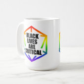 Mug BLM Black Lives are Critical [LGBTQ+] (Devant gauche)