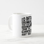 Mug BLM - Préférer les chances de regretter les risque (Devant gauche)