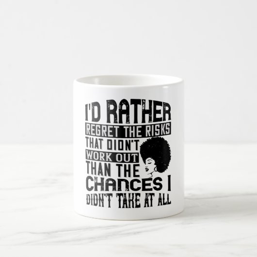 Mug BLM - Préférer les chances de regretter les risque (Centre)