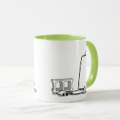 Mug BLOC CRÉATIF par Jeff Willis Art (Devant droit)