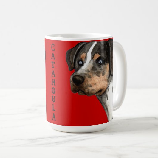 Mug Bloc de couleur Catahoula (Devant droit)