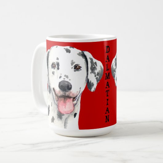Mug Bloc de couleur dalmate (Devant gauche)