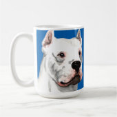 Mug Bloc de couleur de Dogo Argentino (Gauche)