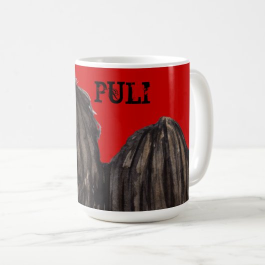 Mug Bloc de couleur de Puli (Devant droit)