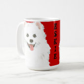 Mug Bloc de couleur Eskimo Dog américain (Devant gauche)