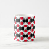 Mug Bloc de couleur moderne rouge et noir (Centre)