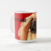Mug Bloc de couleur Pekingese (Devant gauche)
