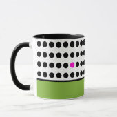 Mug Bloc de couleur rose vert moderne (Gauche)