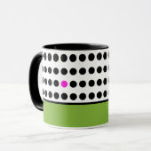 Mug Bloc de couleur rose vert moderne (Devant gauche)