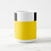 Mug Bloc de couleur simple minimal avec initiale de mo (Centre)