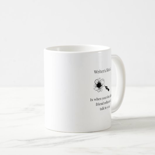Mug bloc de l'écrivain (Devant droit)