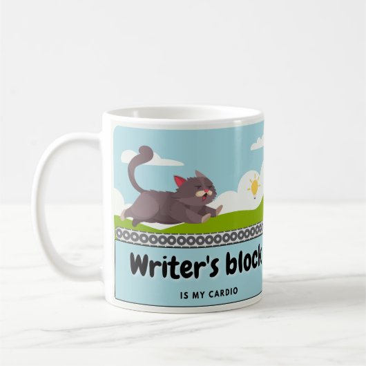 Mug Bloc de l'écrivain : bande dessinée de l'écrivain (Gauche)