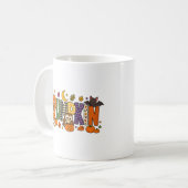 Mug Bloc de lettres citrouille (Devant gauche)