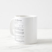 Mug Bloc de statistiques du Maître de Donjon (Devant gauche)