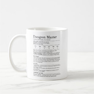 Mug Bloc de statistiques du Maître de Donjon
