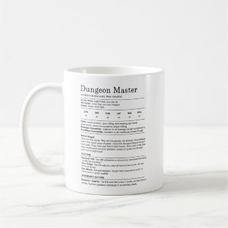 Mug Bloc de statistiques du Maître de Donjon