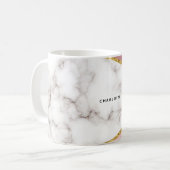 Mug Blocage de couleur en marbre rose (Devant gauche)
