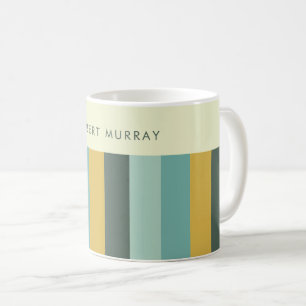 Mug Blocage de couleur rétro Vibe Vintage Bandes horiz