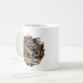 Mug Blocage de l'écrivain dragon tatouage écriture hum (Devant gauche)