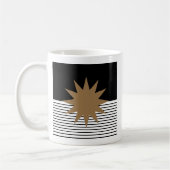 Mug Blocage noir blanc et soleil Brown (Gauche)