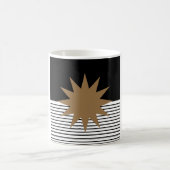 Mug Blocage noir blanc et soleil Brown (Centre)