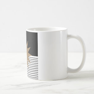 Mug Blocage noir blanc et soleil Brown