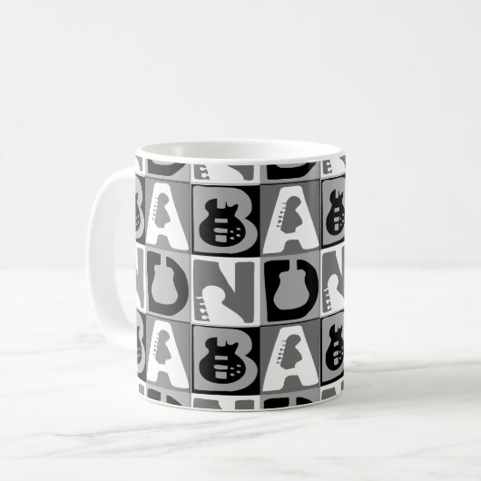 Mug Blocs de bande bleu (Devant gauche)