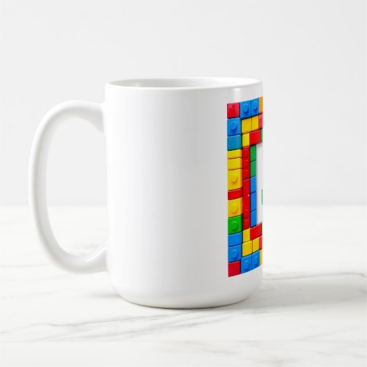 Mug Blocs de construction Anniversaire (Gauche)