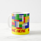 Mug Blocs de construction Couleur primaire Personnalis (Devant gauche)