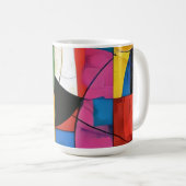 Mug Blocs de Couleurs Ludiques (Devant droit)