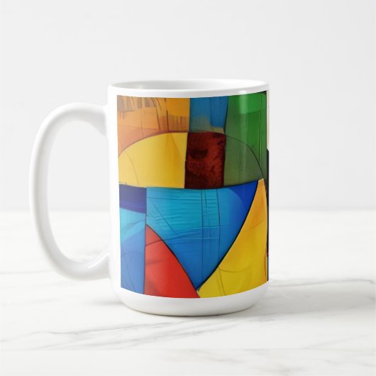 Mug Blocs de Couleurs Ludiques (Gauche)
