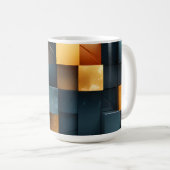 Mug Blocs de pixels ambre  (Devant droit)