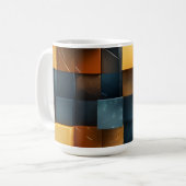 Mug Blocs de pixels ambre  (Devant gauche)