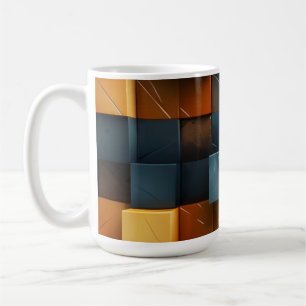 Mug Blocs de pixels ambre 