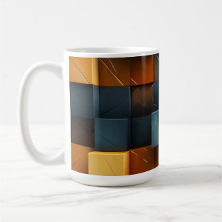 Mug Blocs de pixels ambre 