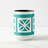 Mug Blocs de Vent Milieu de Siècle Aqua (Centre)