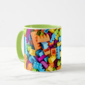 Mug Blocs en plastique néon (Devant gauche)