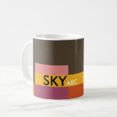 Mug Blocs ensoleillés Brown Orange (Devant gauche)